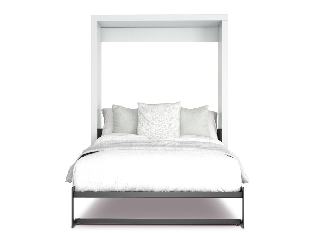 Lina base de cama individual con laminado de madera color fresno // MS