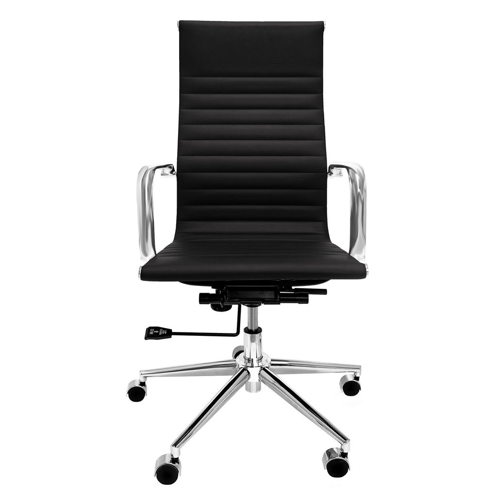 Boss silla de oficina ejecutiva negra // MP_3586