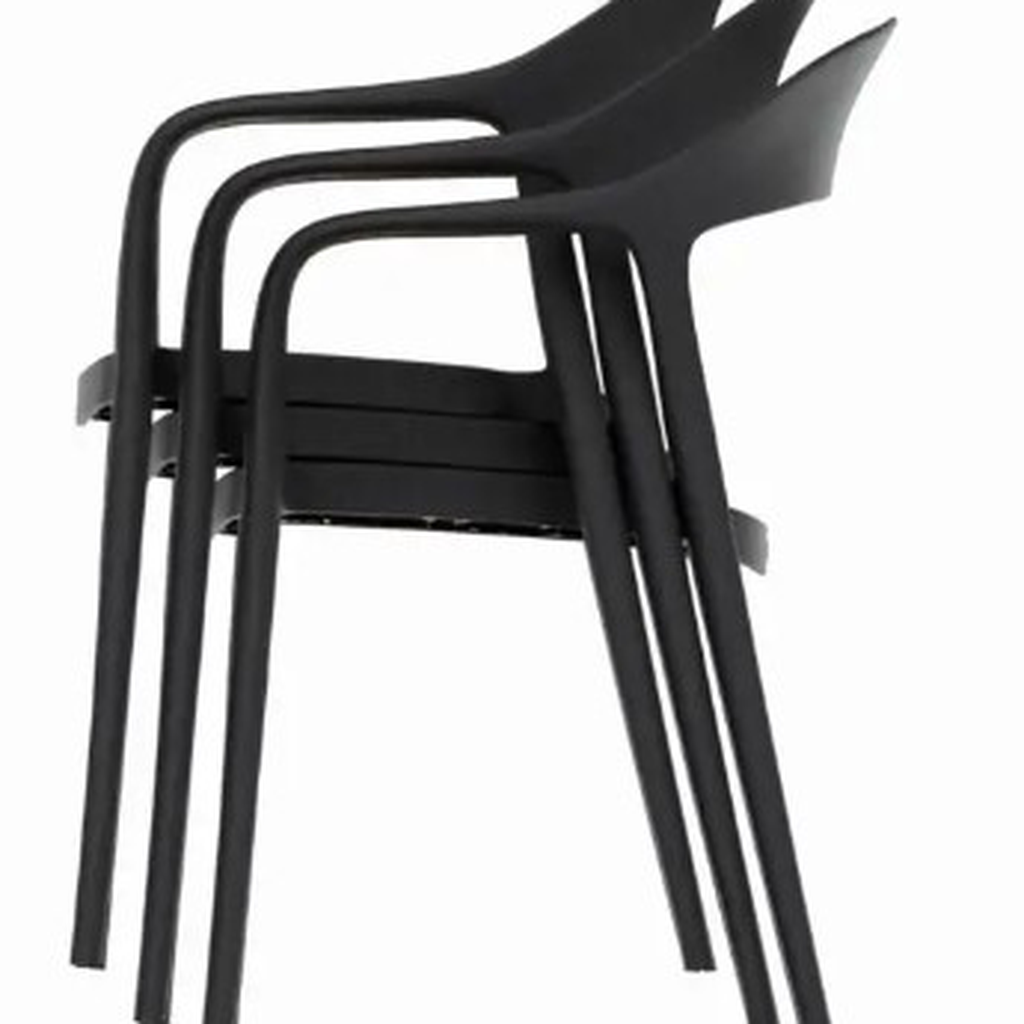 Calabria silla de exterior negra_24778