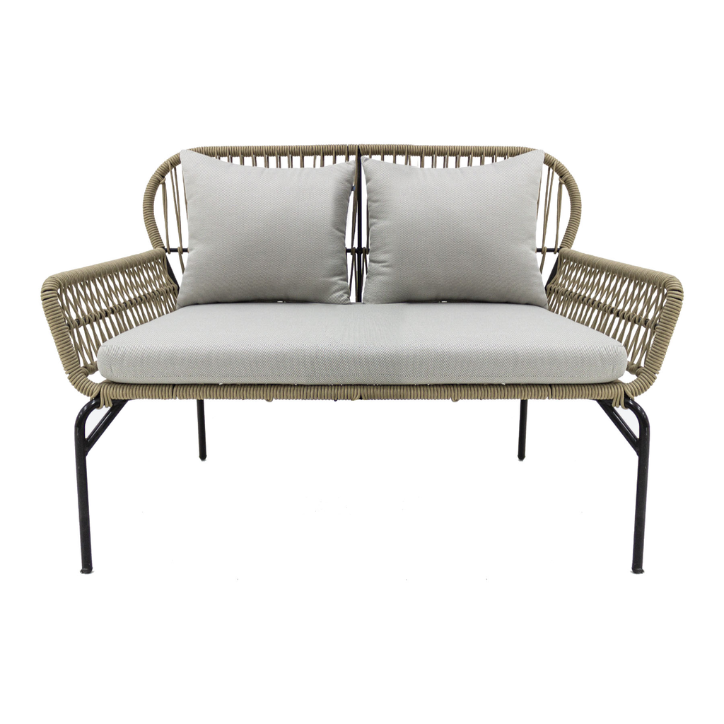 Zapotlan love seat metal negro cuerda beige tela curri_2893