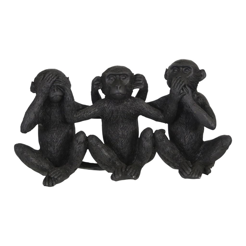 Monos escultura negra // MP