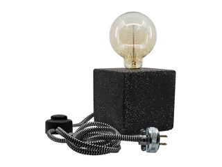 Denver lampara de mesa concreto negro jaspeado // MP
