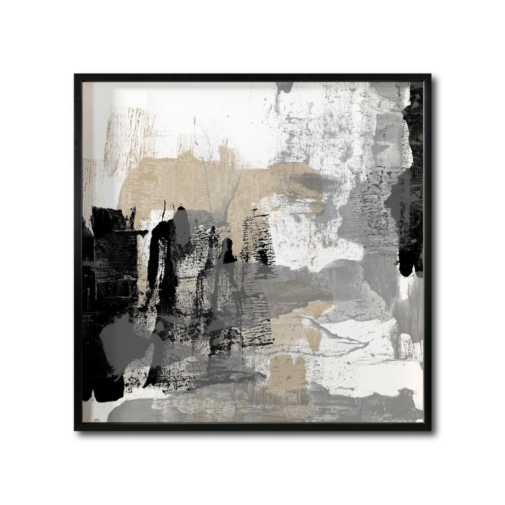 Abstracto negro arena cuadro decorativo codigo 024-MN // MP
