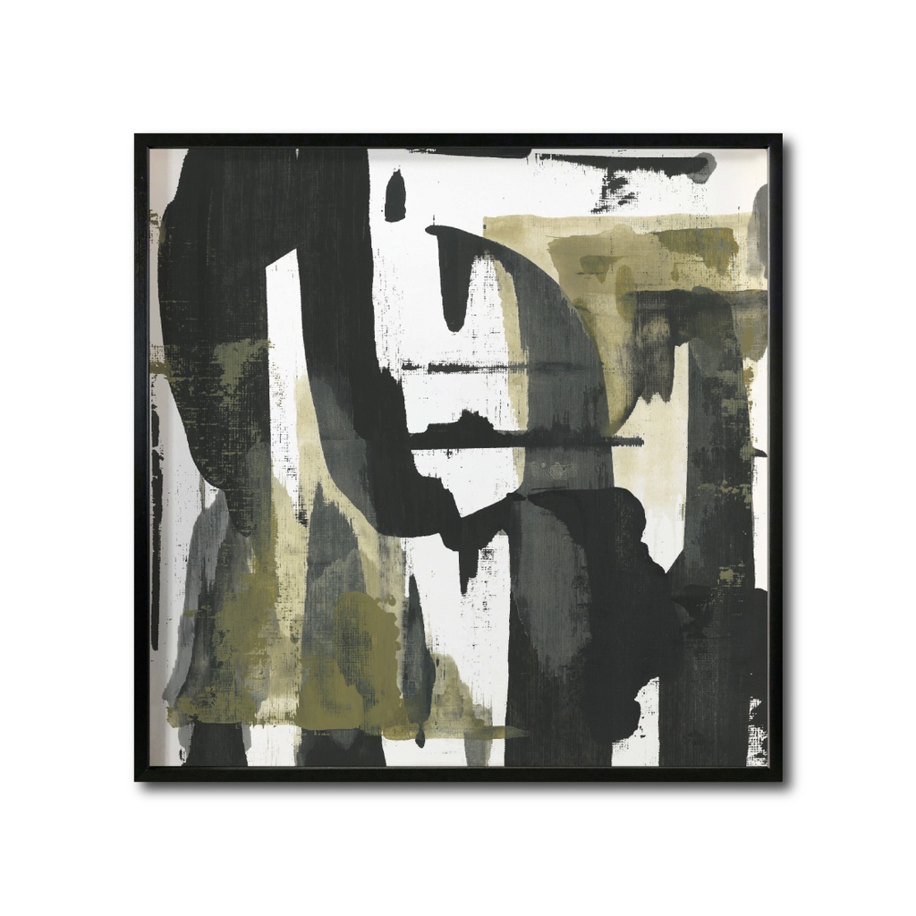 Abstracto negro dorado cuadro decorativo codigo 037-GN // MP