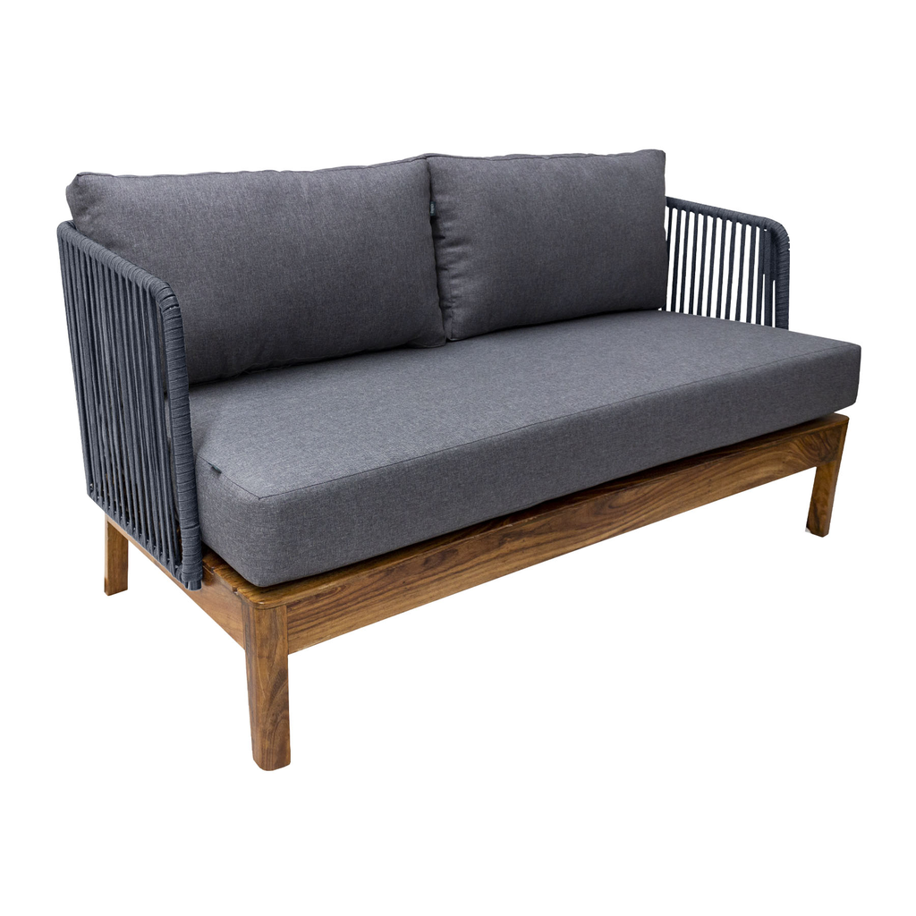 Oaxaca love seat gris tela curri