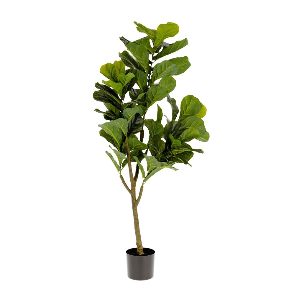 Ficus planta artificial de 150 cm con maceta negro // KH