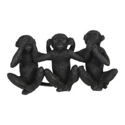 [SA00589000] Monos escultura negra // MP