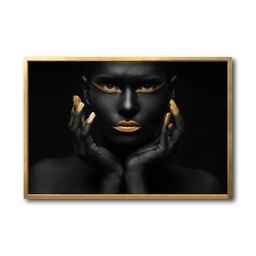 [Black Woman-011-MD] Rostro mujer cuadro decorativo codigo-011-MD // MP