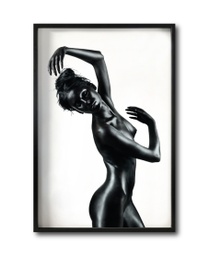 [Black Woman-029-GN] Mujer cuadro decorativo codigo-029-GN // MP