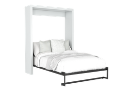 [SBLAMA-LA] Lina base de cama matrimonial con laminado de madera color latte // MS