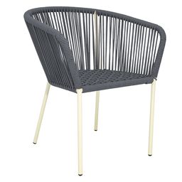 [53253SI] Ameca silla estructura beige cuerda gris