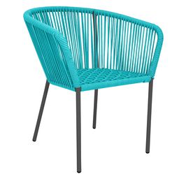 [53254SI] Ameca silla estructura grafito cuerda aqua