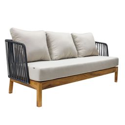 [50881SO] Oaxaca sofa cuerda gris tela curri