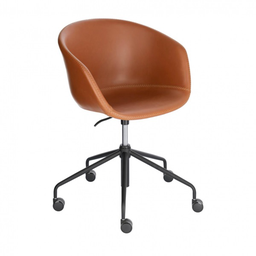 [CC5171U10] Zadine silla de oficina piel sintética marrón // KH